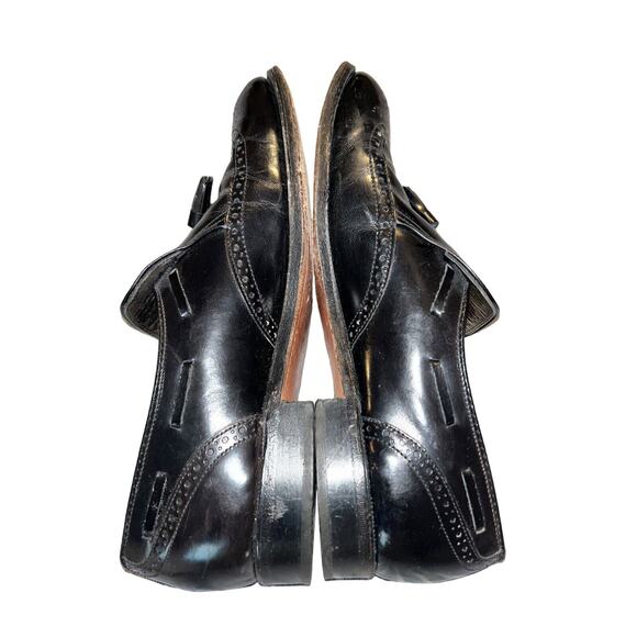 DEXTER USA Mens Black Leather Loafers Slip-On Tassels Wingtip Shoes SIZE‎ 8.5M - Picture 9 of 14